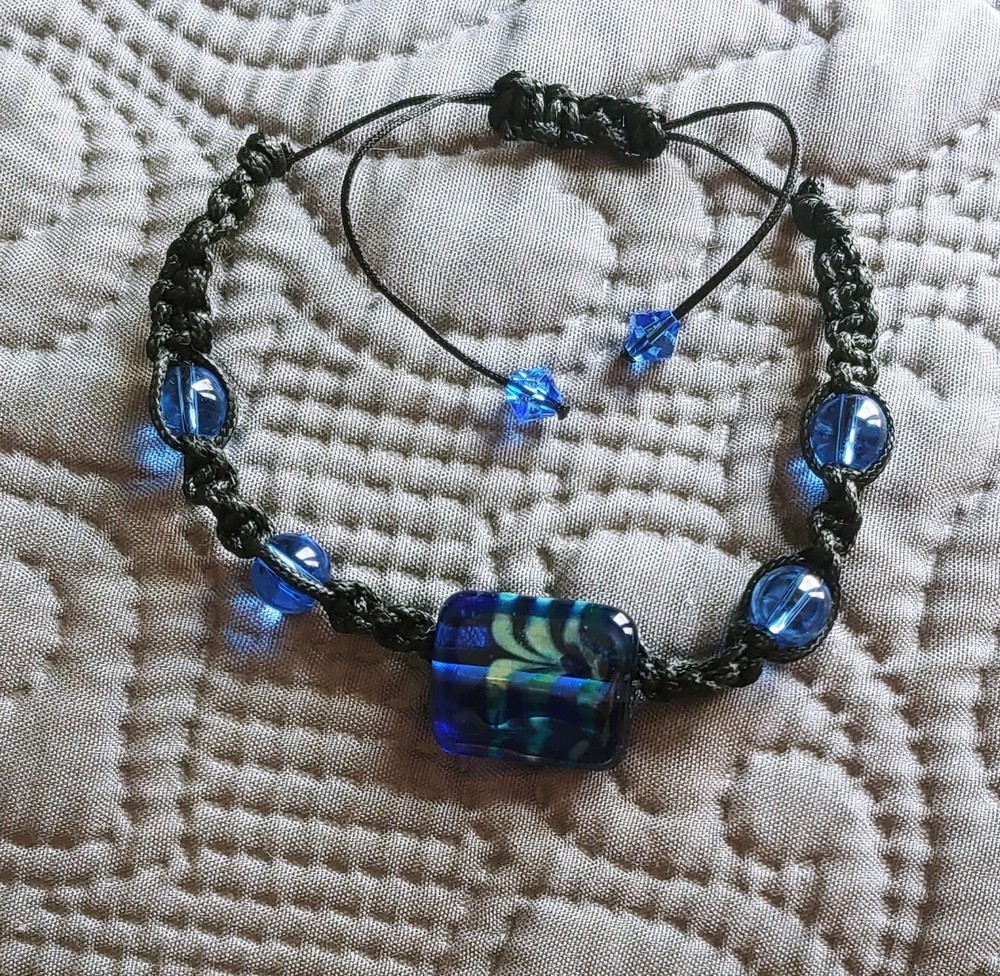 Blue Bead Throat Chakra Bracelet