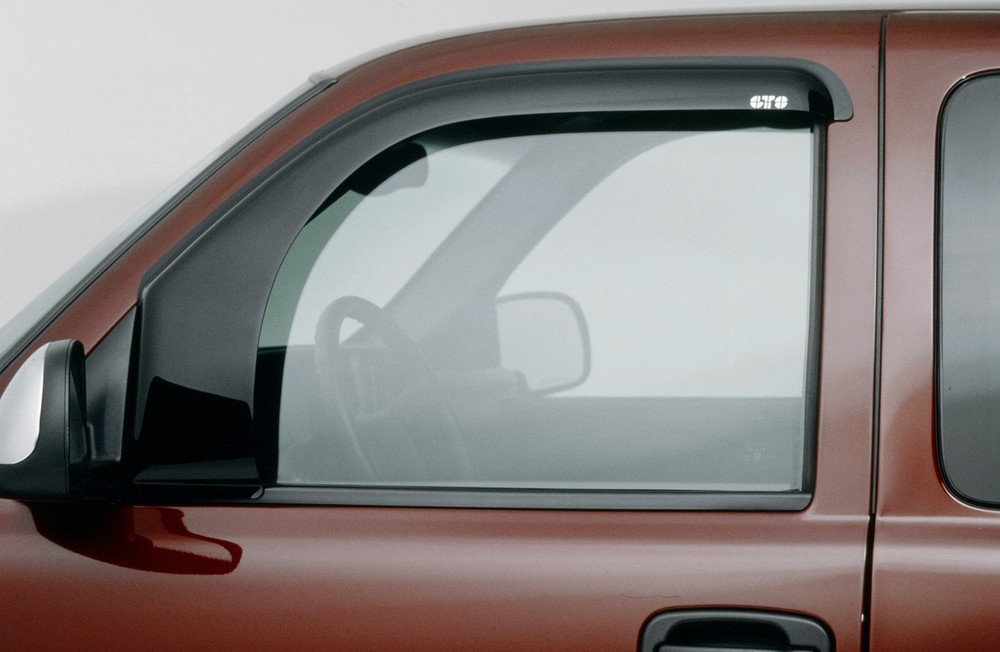 GT Styling 82740S Bubble Ventgard Front Rain Guards Smoked for 07-13 Silverado