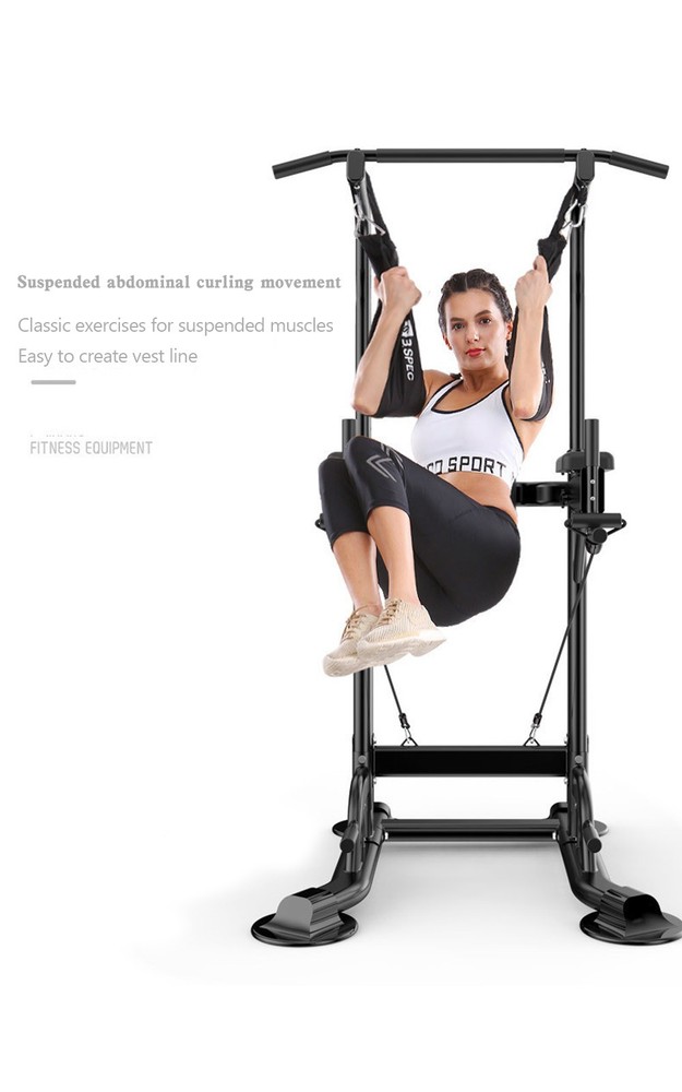Pull-Up Bars & Squat Bar Power Tower Dip Stands Strength Training for Home Gym`