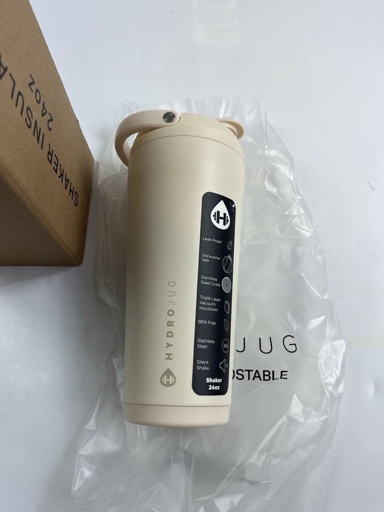 Hydrojug Shaker Insulated 24oz Cream