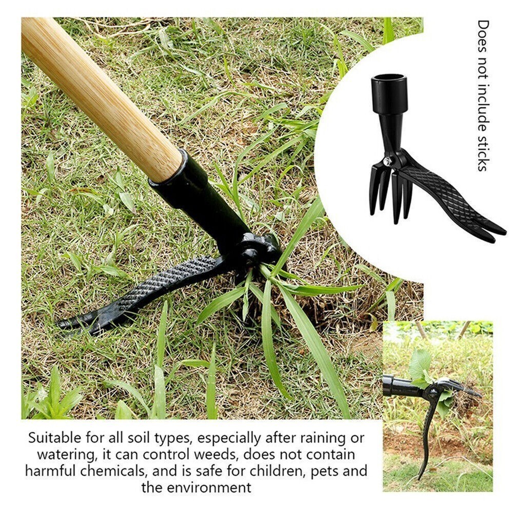 Weeder Puller Stand UP Garden Lawn Weed Root Remover Weeding Head Digging Tool