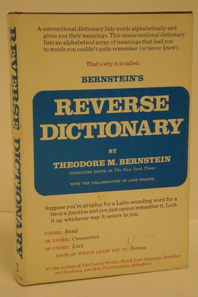 Bernstein's Reverse Dictionary