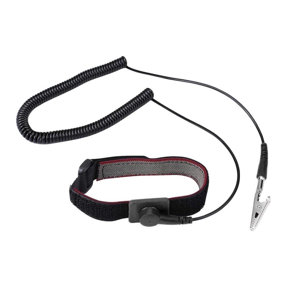 Adjustable Anti-Static Wrist Strap - 11" Grounding Bracelet for Safe Electronics