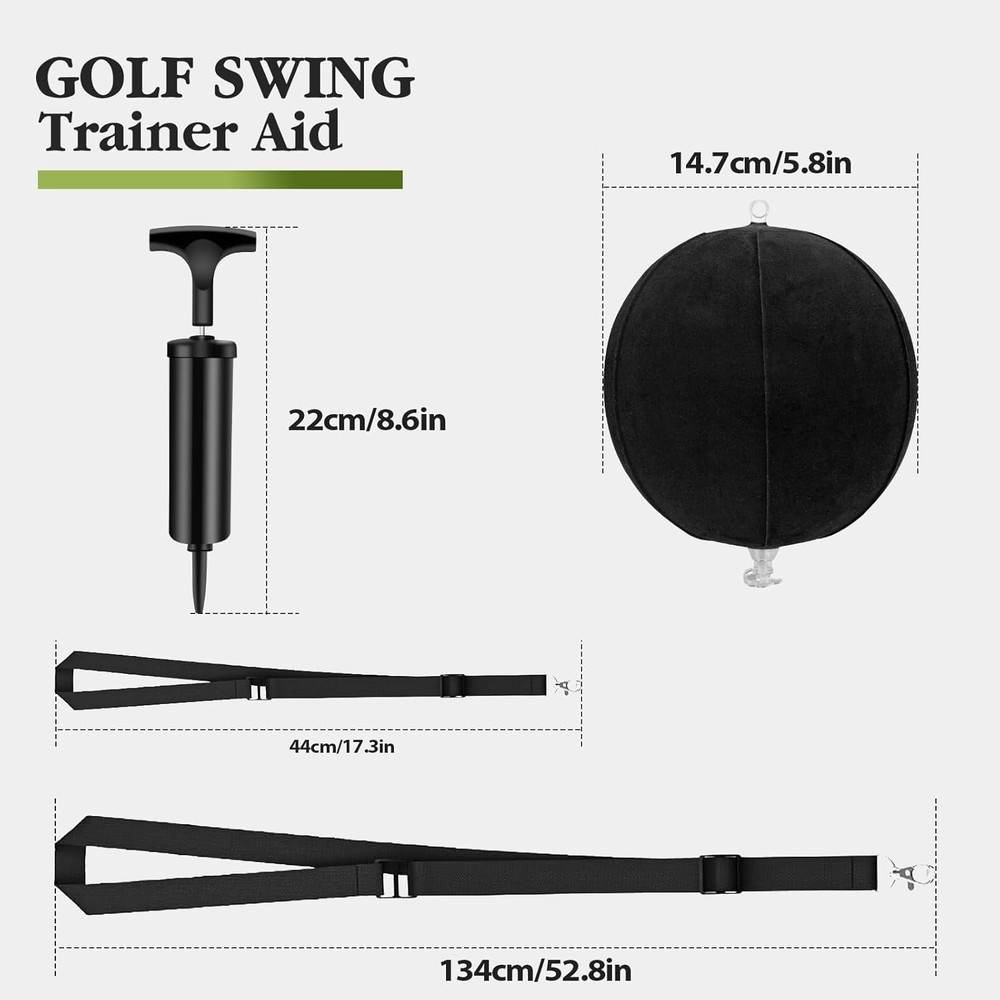 Portable Tour Striker Smart Ball Golf Swing Training Teaching Aids Adjustable