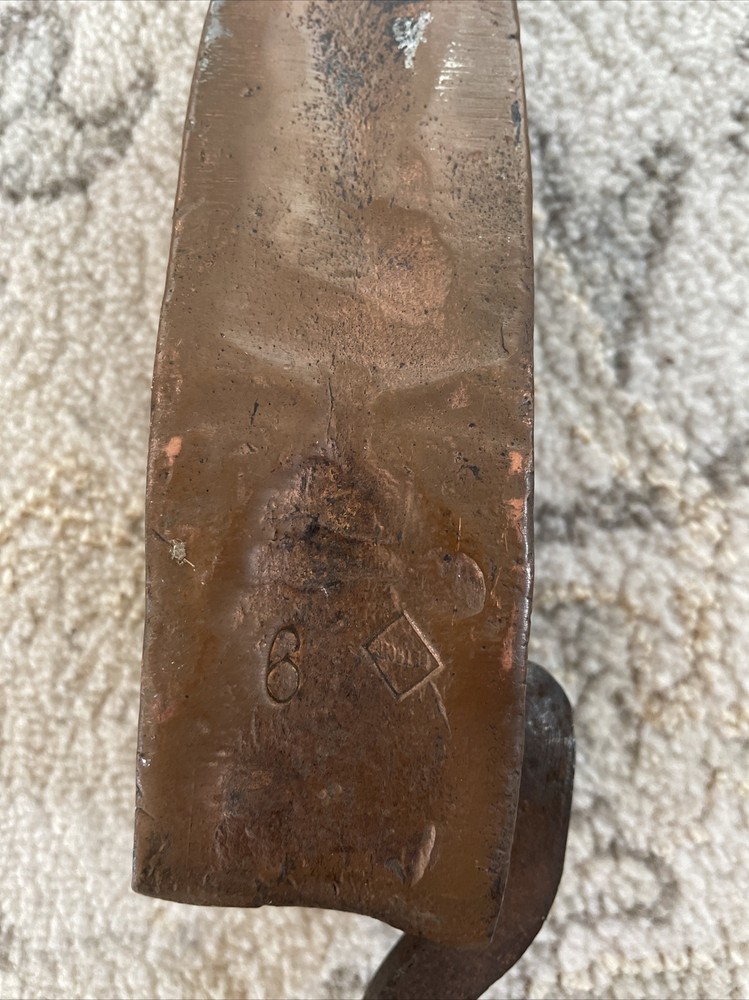 rare very large old Copper Soldering Iron