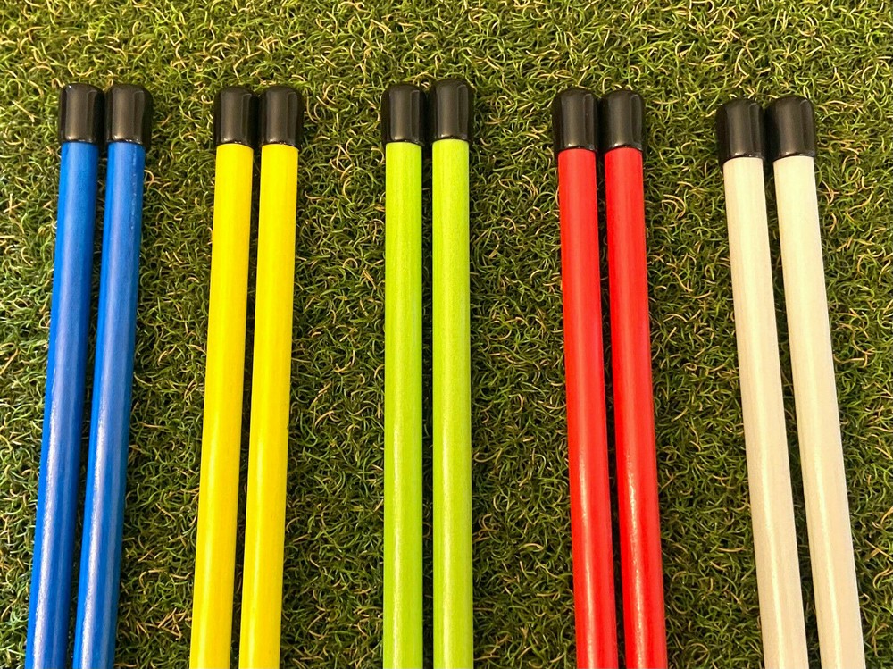 (Pair) Golf Alignment Sticks Swing Training Aids