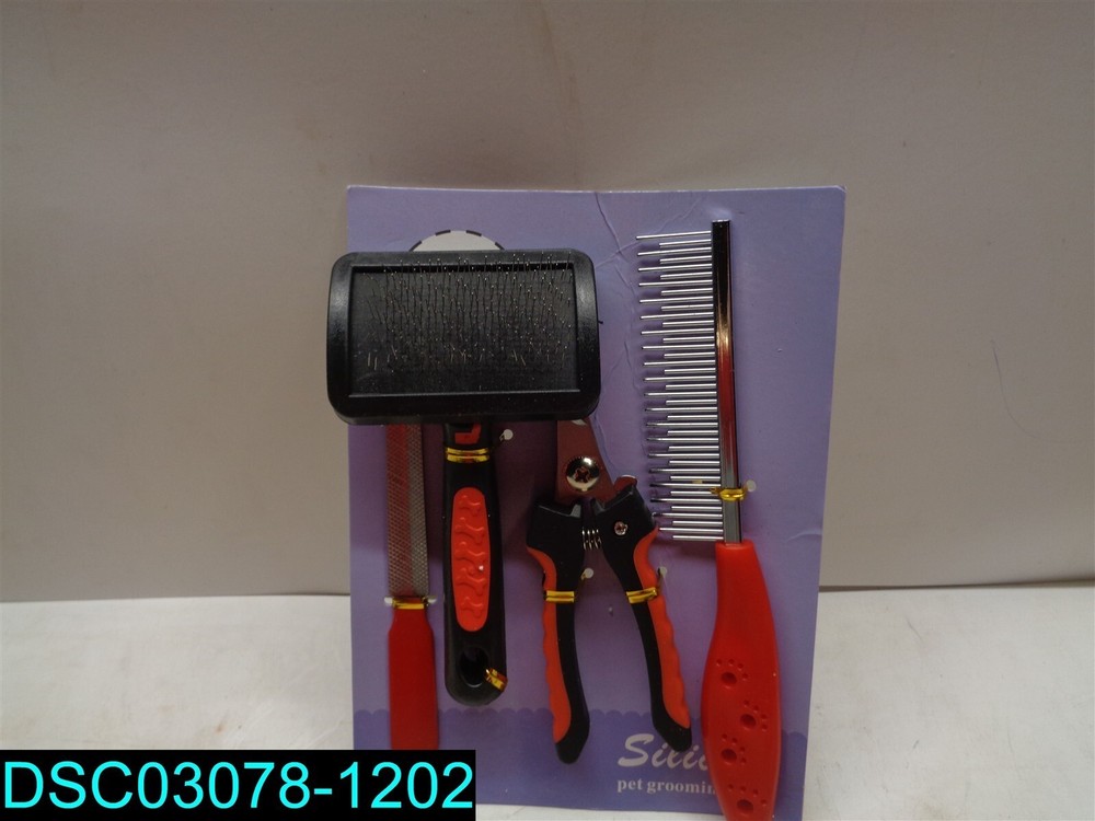 Silicat pet Grooming Accessories 4pcs set
