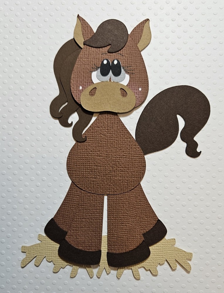 Farm Horse.  Scrapbook, Card Making Paper Piecing