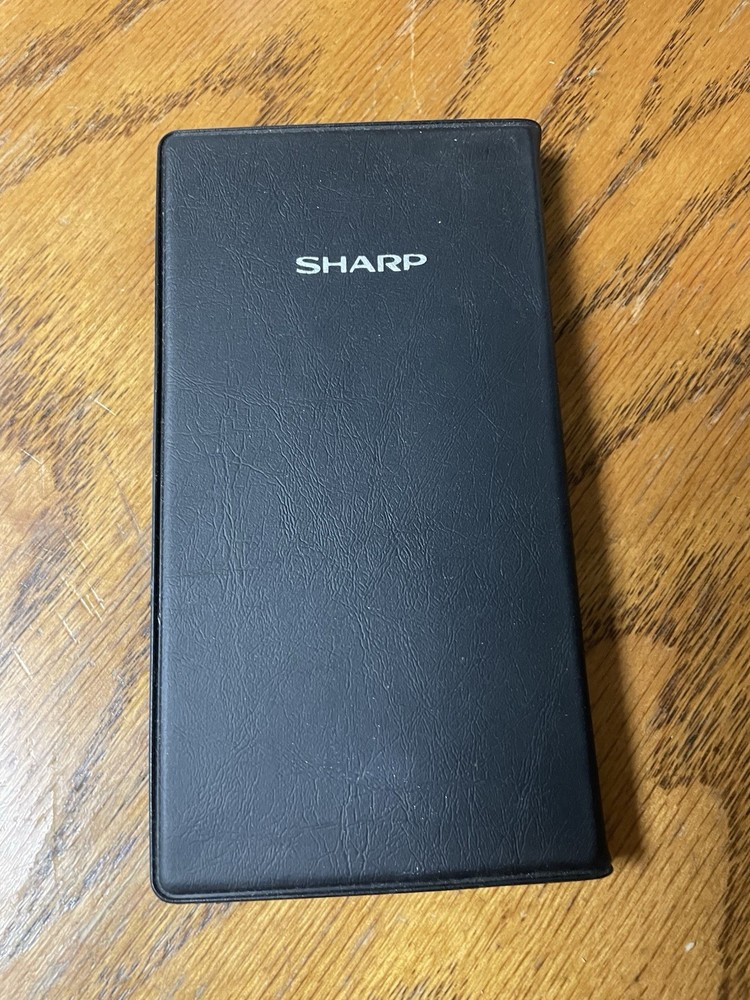 Vintage Sharp EL-512II Scientific Calculator LCD Display + Solutions Book