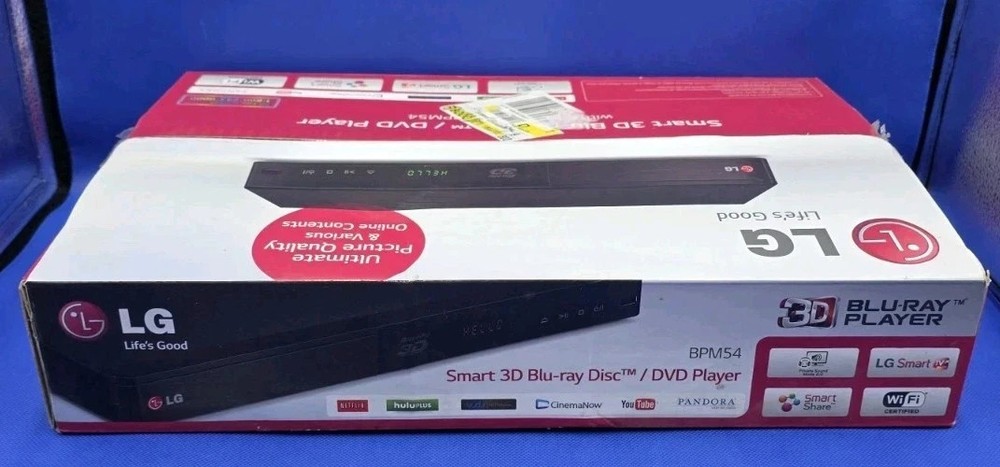 LG 3D DVD Blu-Ray Player BPM54 SON