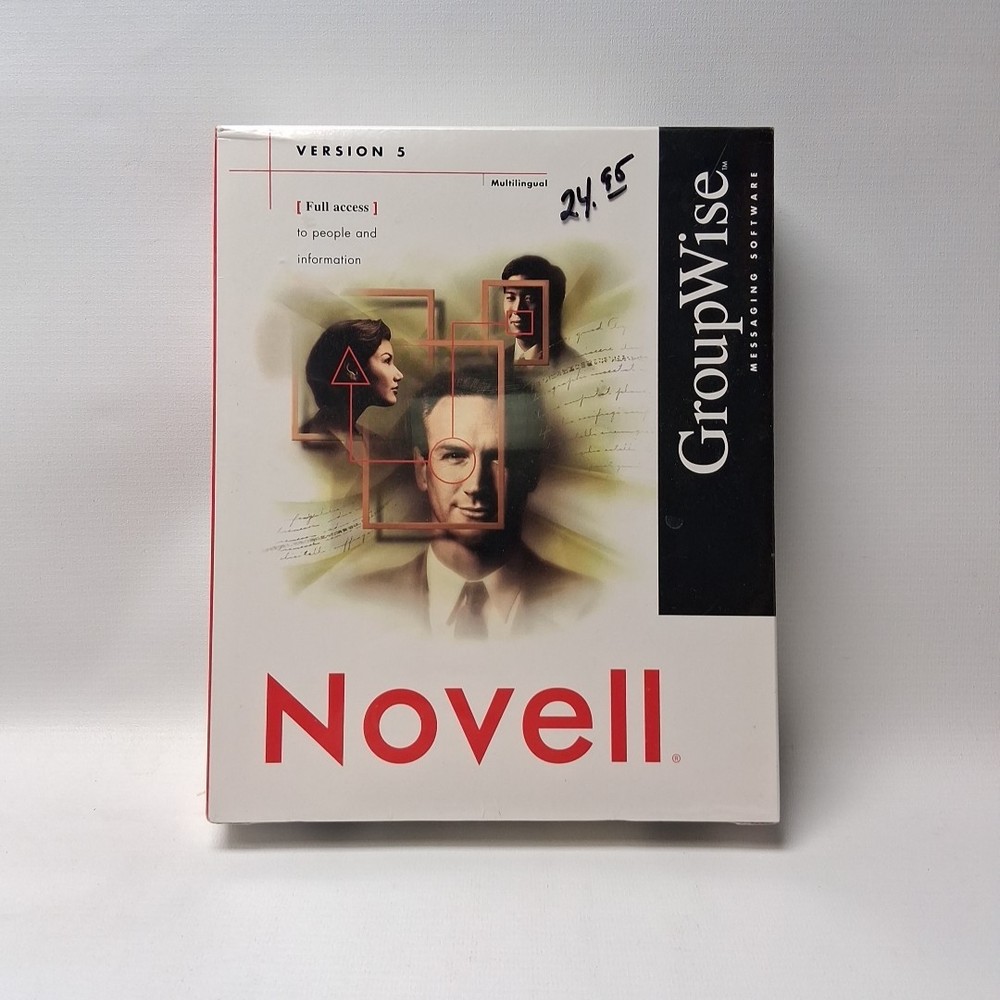NOVELL Version 5 GroupWise Messaging Software PC CD-Rom Windows 95/ NT 4.0