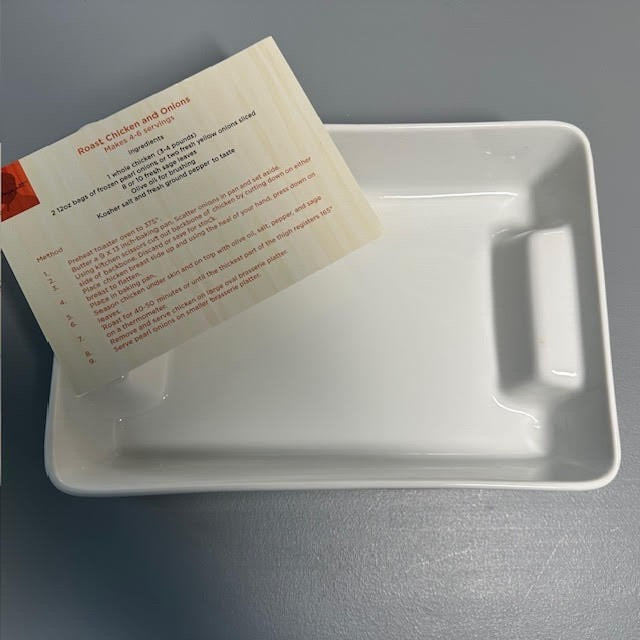 Wolfgang Puck Brasserie Rectangular Baker Dish w Silicone Sleeve 2.5 Qt NIB