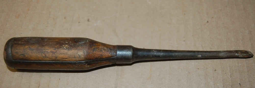 Vintage PEXTO Screwdriver 9" wooden handle