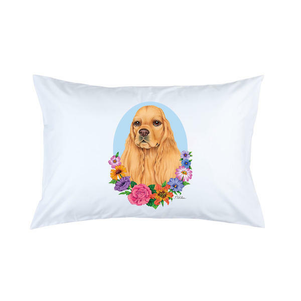 Cocker Spaniel Buff Micro Fiber Pillowcase