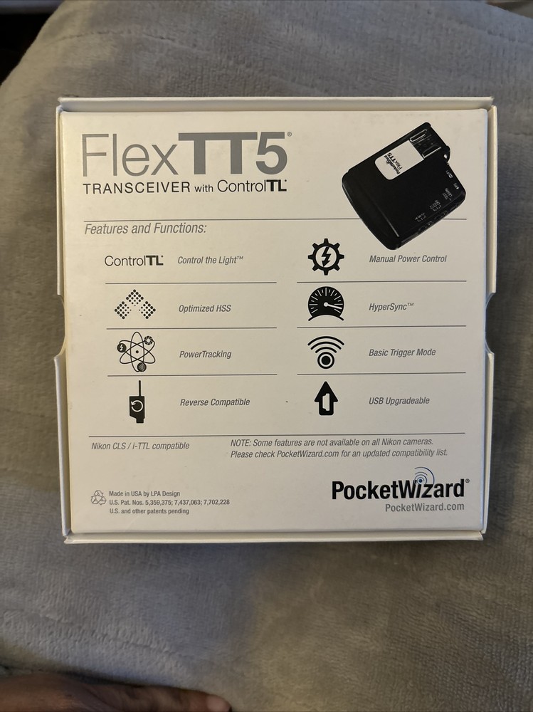PocketWizard FlexTT5 TTL Transceiver f/Nikon | NEW!!!