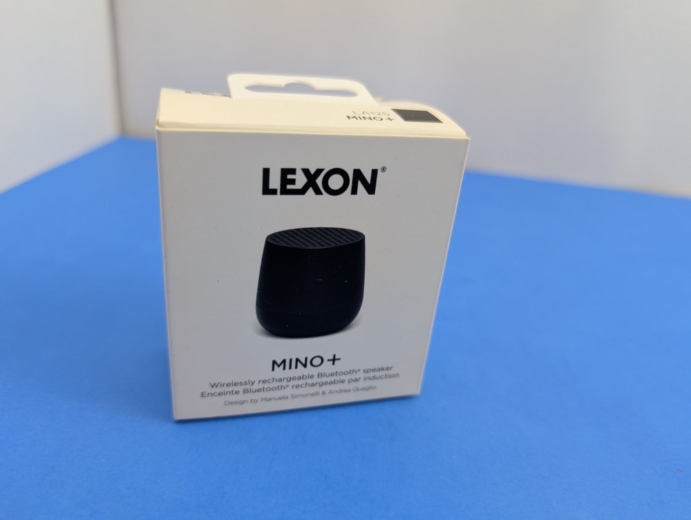 Lexon Mino+ Portable Bluetooth Speaker w/ Microphone Selfie Remote - Black