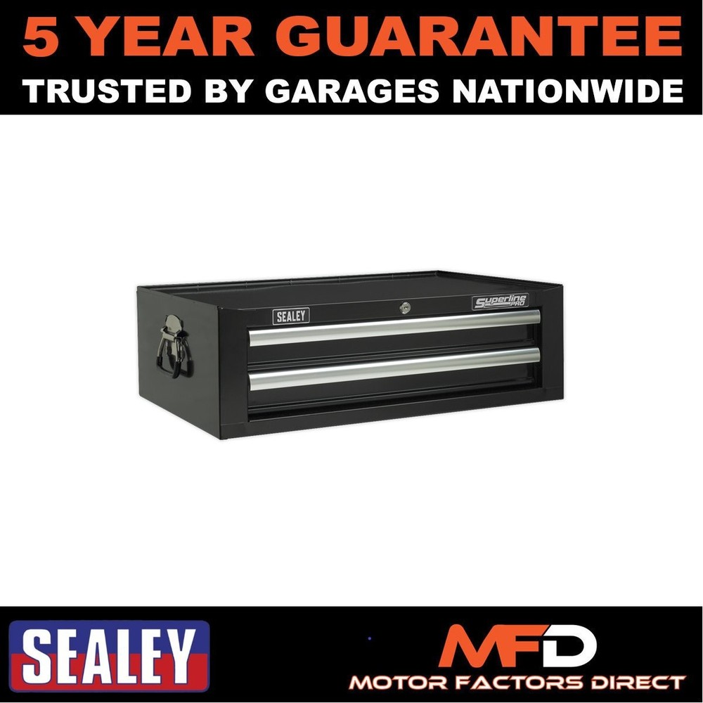 Sealey Superline PRO� Mid-Box Tool Chest 2 Drawer Black AP26029TB