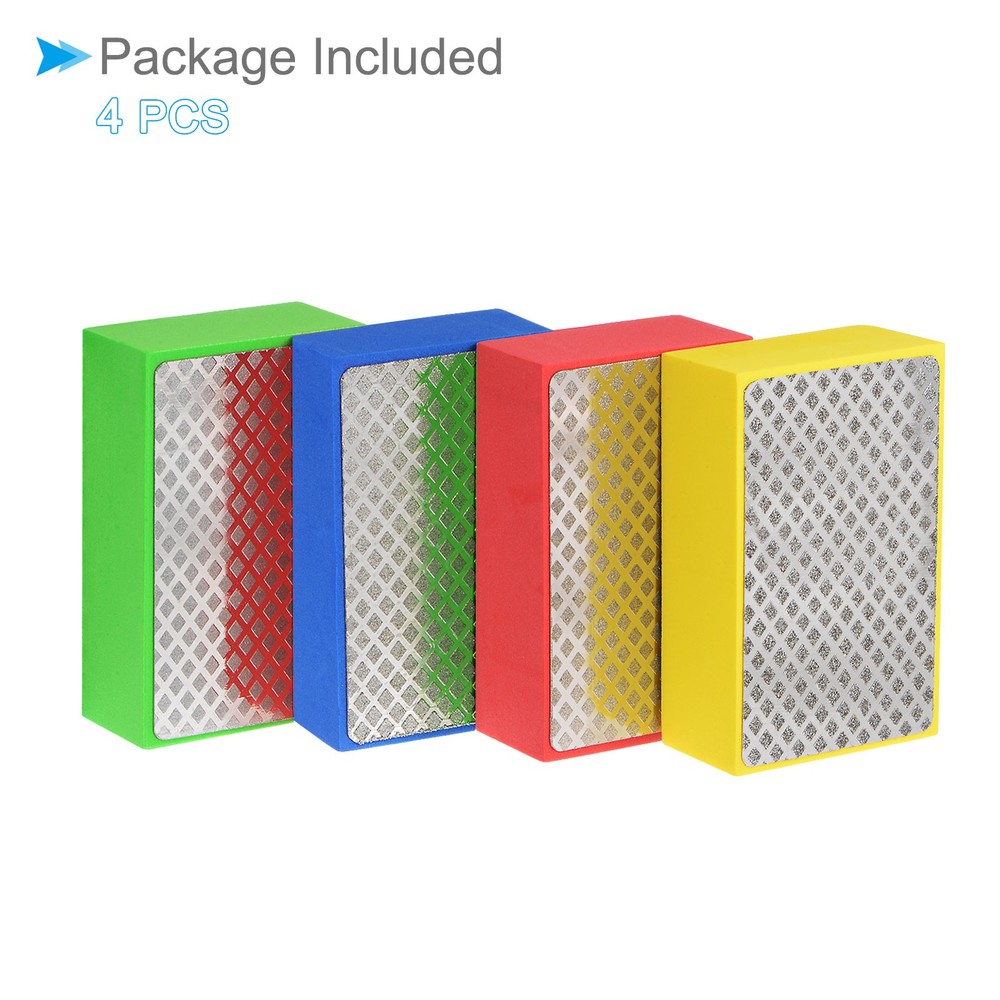 4 pack Diamond Polishing Pad Set 60# 100# 200# 400# Grits Mesh Surface