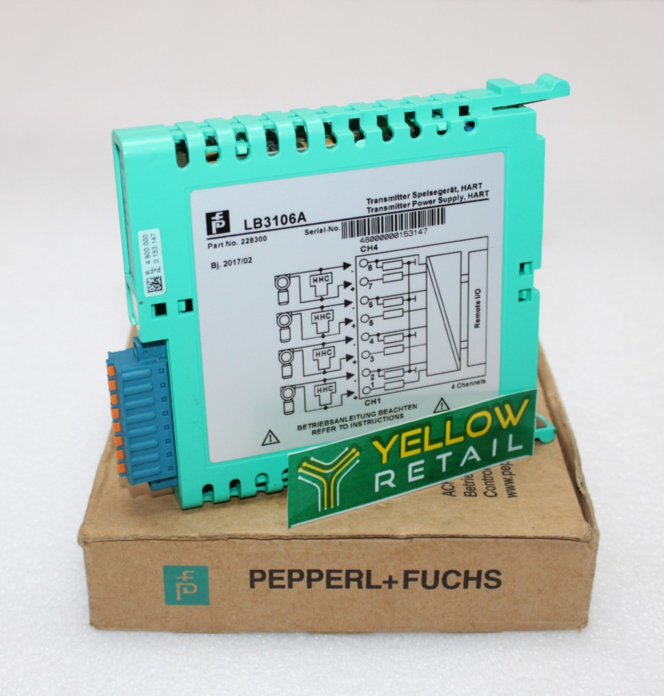 PEPPERL+FUCHS LB3106A HART TRANSMITTER POWER SUPPLY 228300