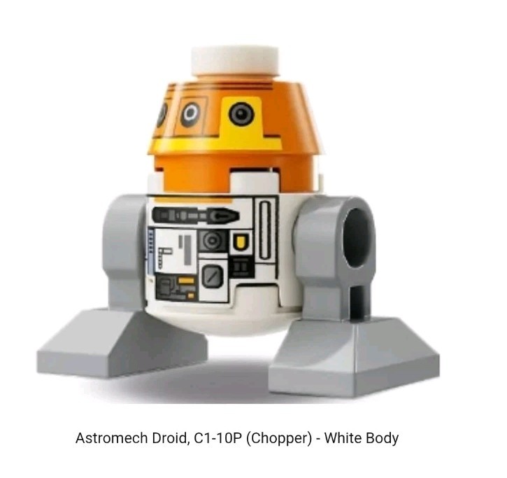 LEGO Star Wars Astromech Droid, C1-10P (Chopper) Minifigure. From 75357.
