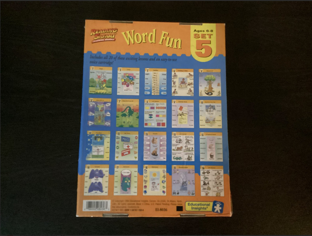 Reading Safari. Learning Module. Word Fun . Ages 6-8