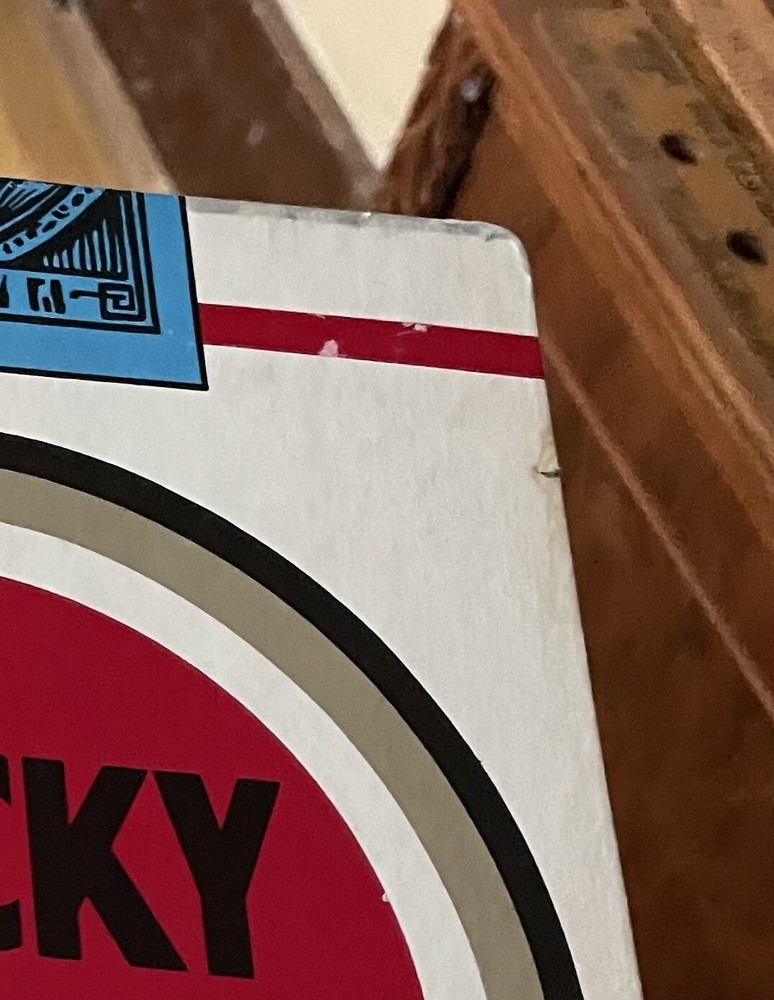 LUCKY STRIKE CIGARETTES CARDBOARD EASEL ADVERTISEMENT PIECE