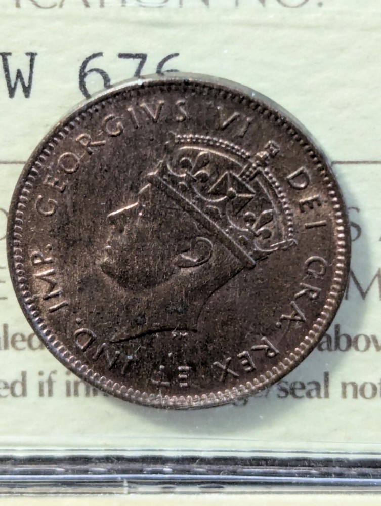1941c, ICCS Graded, Newfoundland Small One Cent, **MS-63** XVW 676