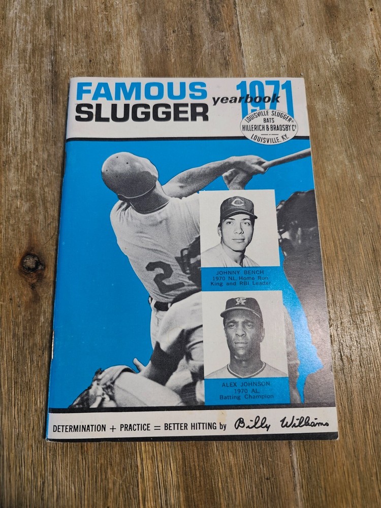 1971 Famous Slugger Baseball YearBook Program