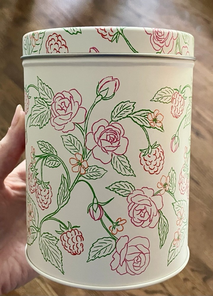 EMPTY KATE SPADE x TARGET RASPBERRY ROSE Tin Canister storage