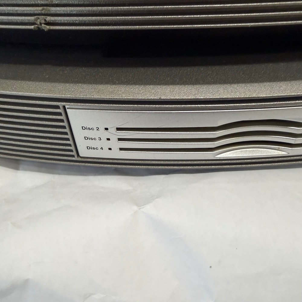 Bose Wave Music System III Multi-CD Changer Gray 4-Disc Remote FM/AM Untested
