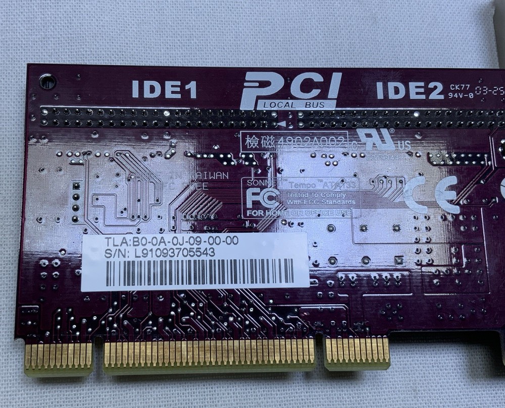 Sonnet Tempo ATA133 PCI IDE Controller Card