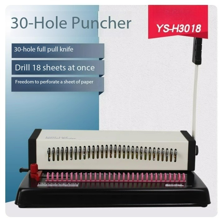 Punching Machine, Full Drawing Knife Loose-leaf Ring, Multi-hole Binding Machine