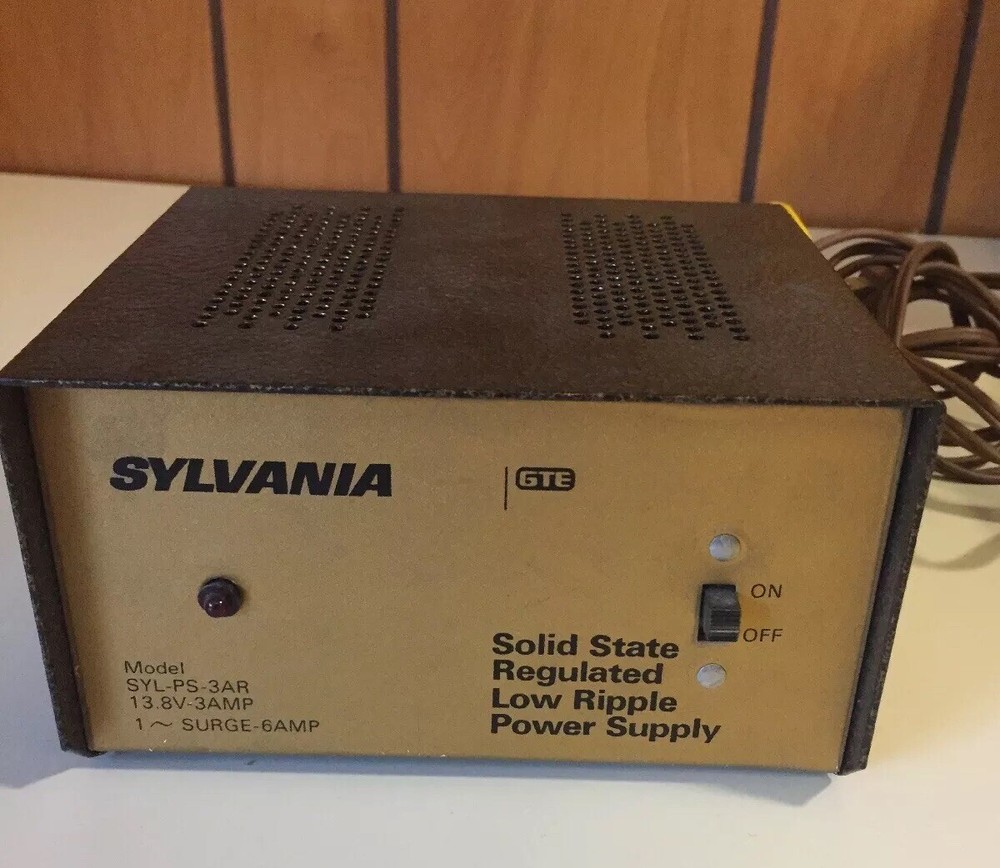 Vintage Sylvania GTE Solid State Regulated Low Ripple Power Supply