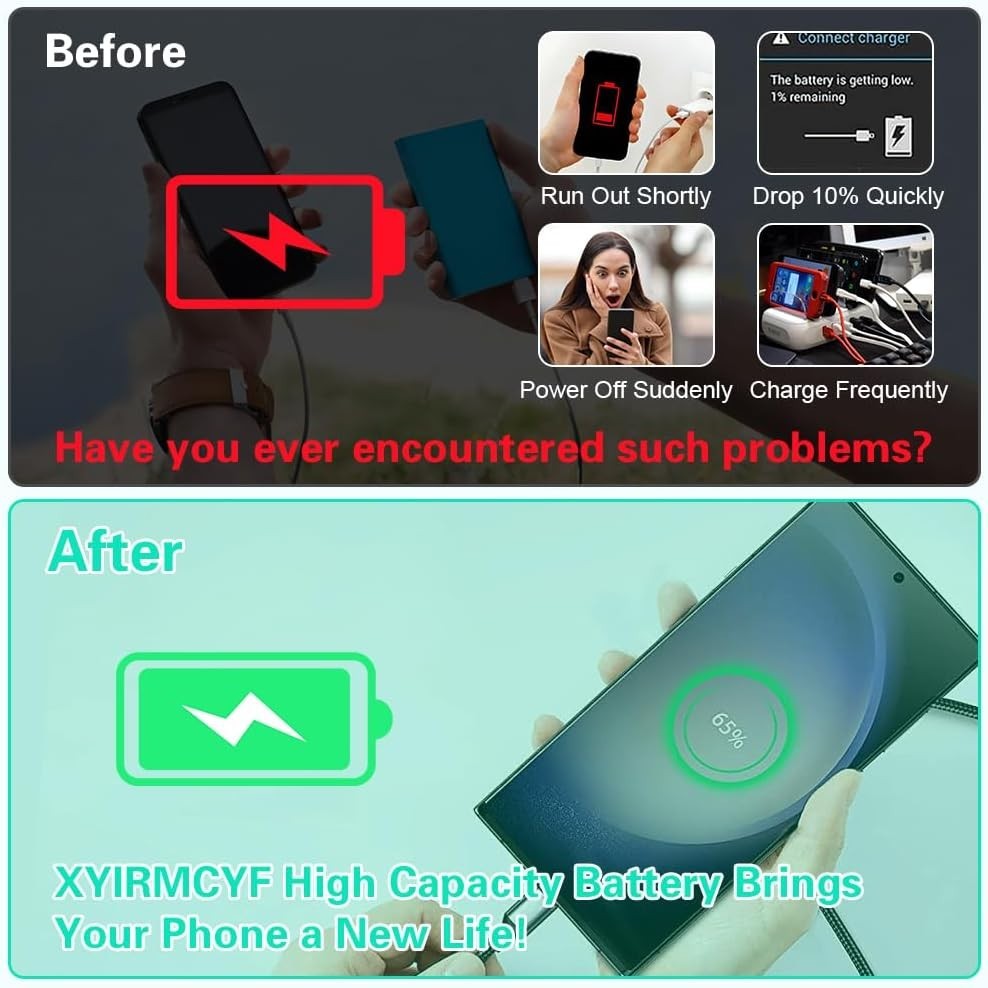 5000mAh Replacement Battery for Google Pixel 7A with Tool Kit - Safety Assured