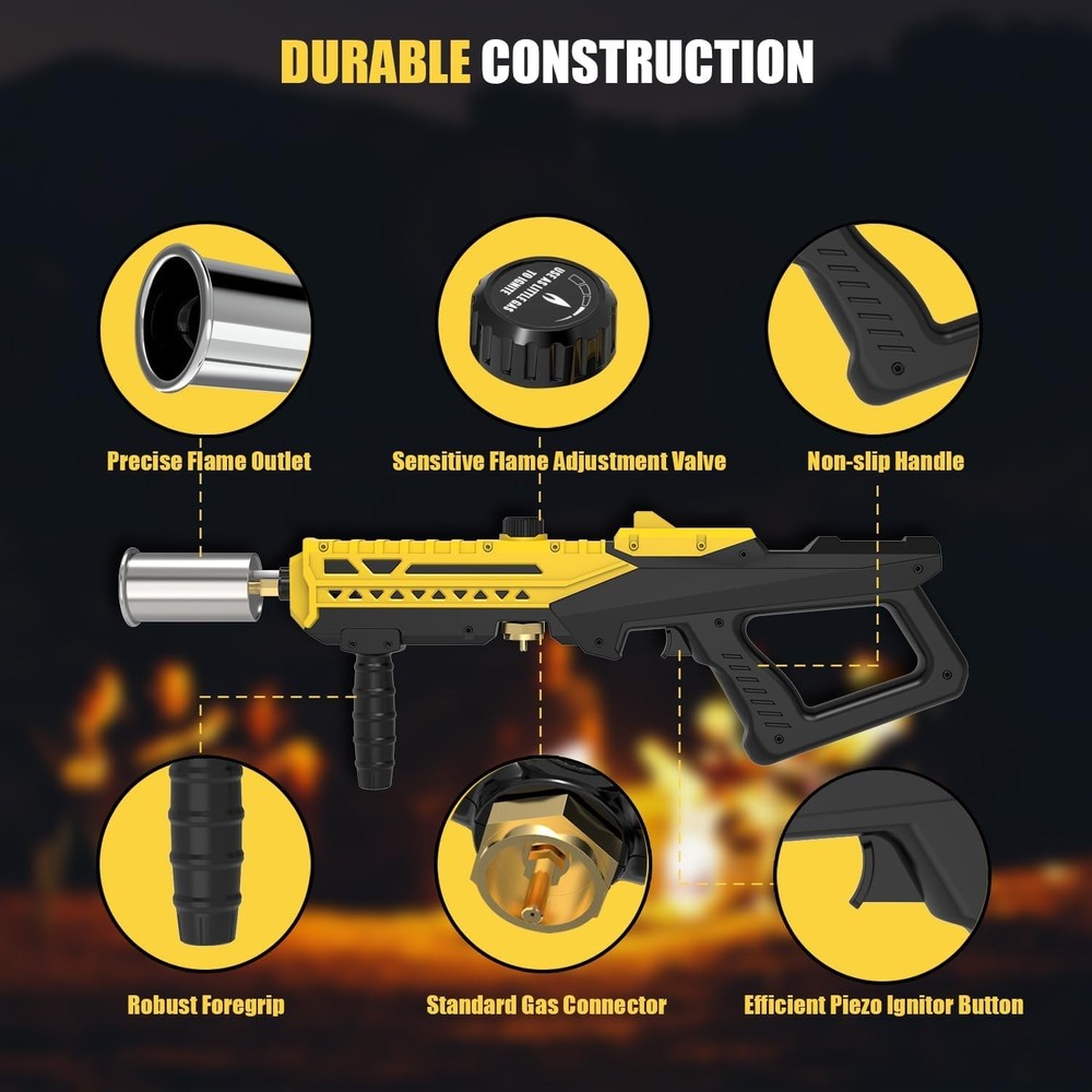 Powerful Propane Torch, Culinary Blow Torch, Weed Burner, BBQ Lighter, Max 1926C
