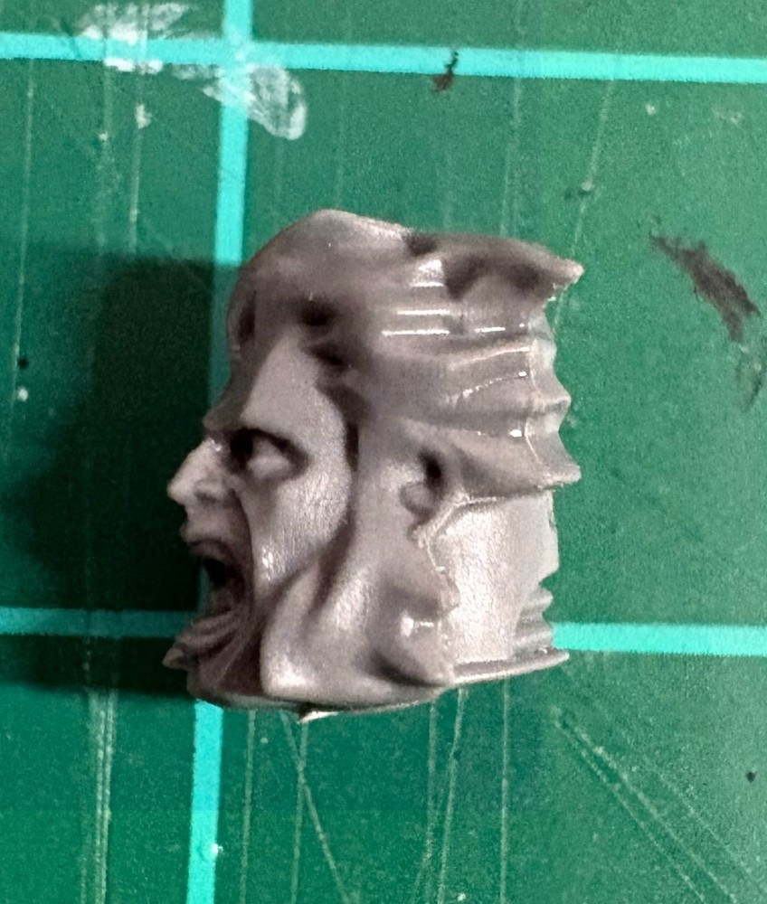 Unique Space Wolf-Style Space Marine Head– Type A Piece, Kitbash Unhelmeted