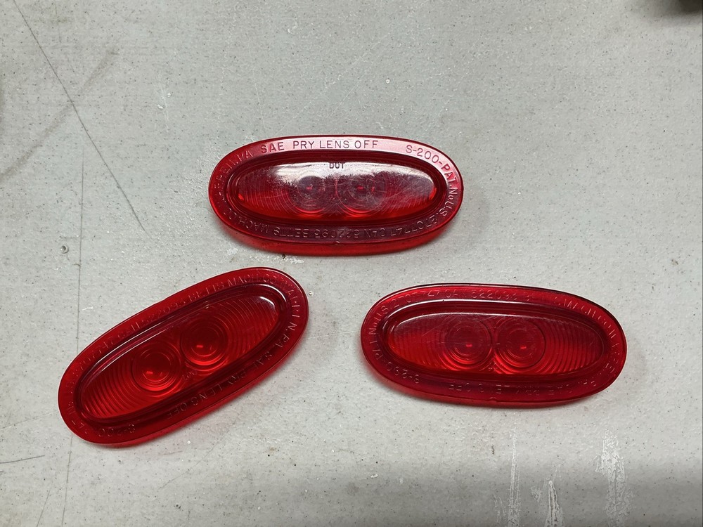 BETTS- Red 270-7747 Lenses - 920049  3 Pack NOS