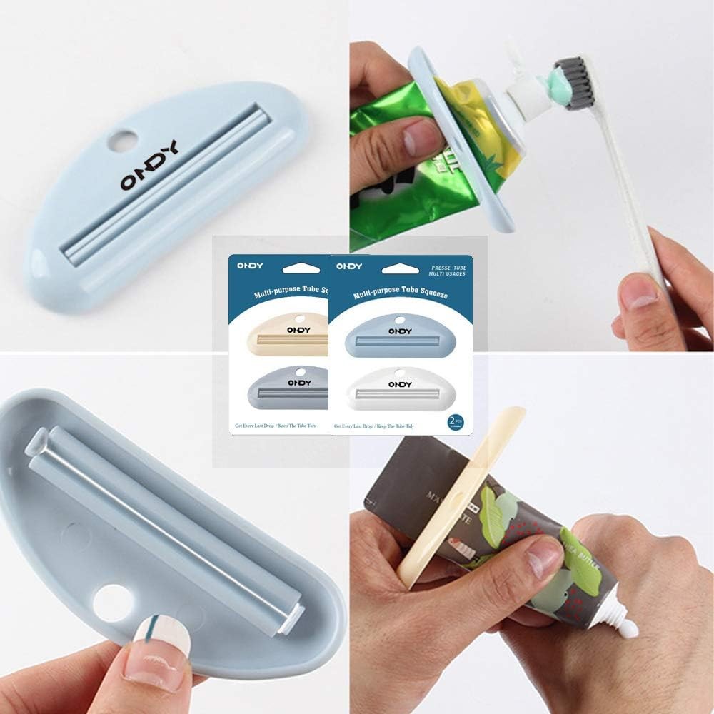 4 Pack Toothpaste Squeezers, Tube Squeezer for Toothpaste, Hand Cream, Polygel T