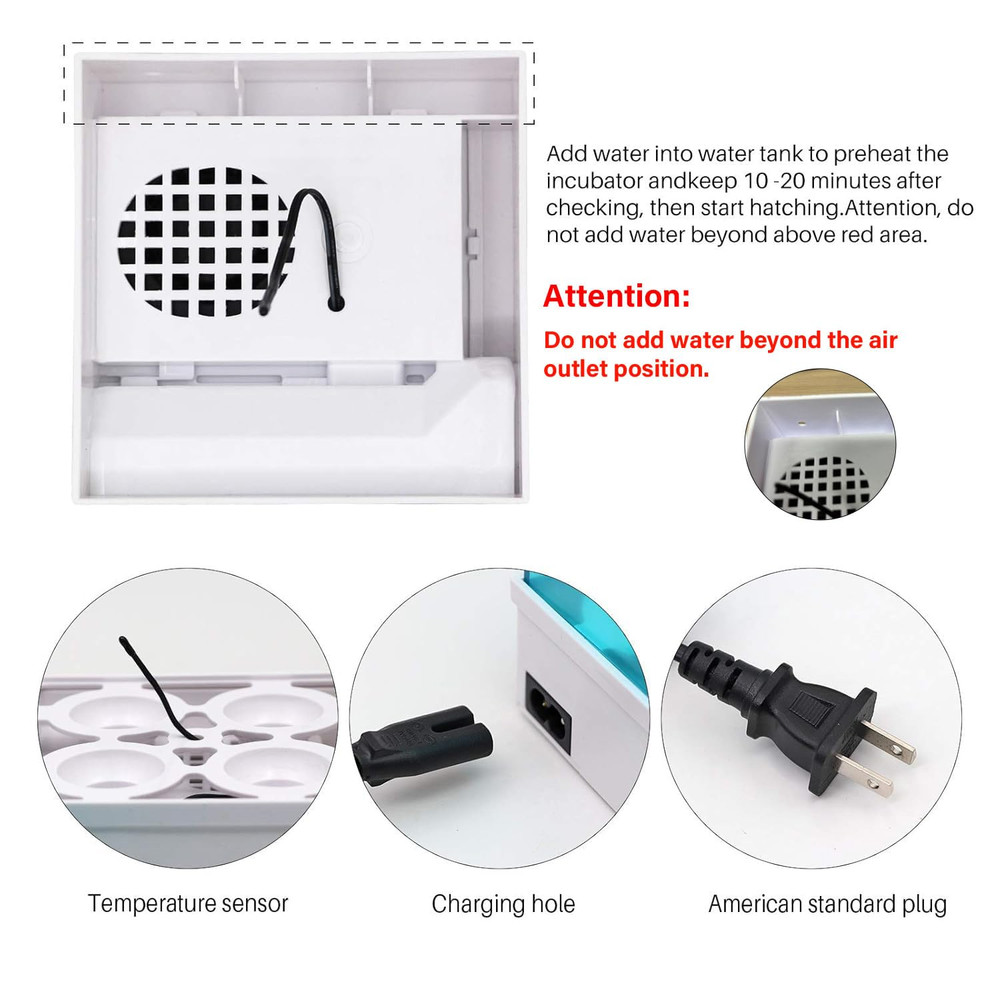 Digital Egg Incubator Egg Hatching Incubator Small House with Automatic Temperat