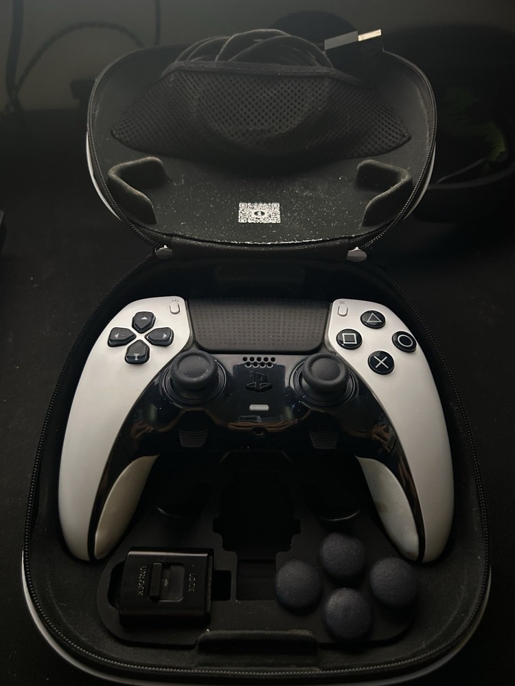 Sony DualSense Edge Wireless Controller Bundle with Case, Thumbsticks