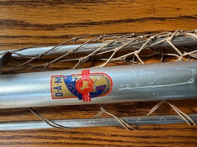 Vintage Original D.A.M Iconic Telescoping Folding Handle Landing Net