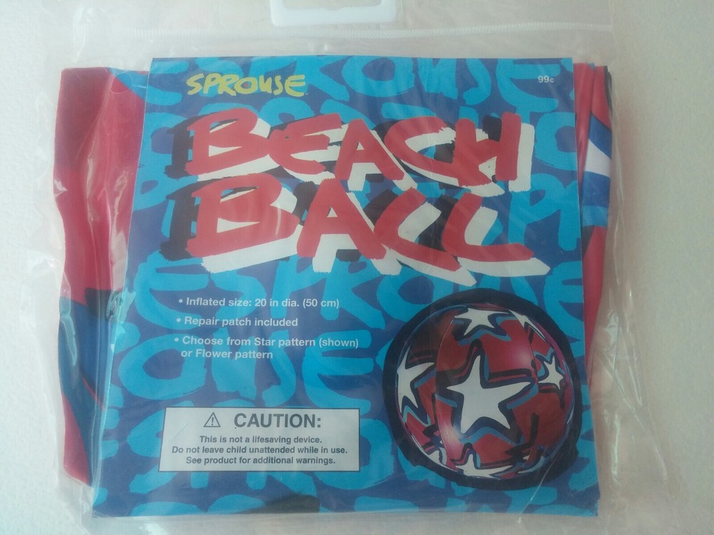 Lot Of 2 STEPHEN SPROUSE Beach Balls 2002 TARGET