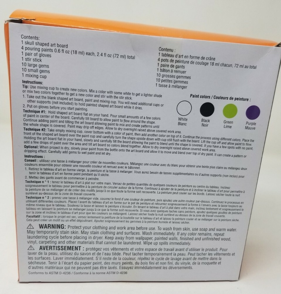 Creatology Halloween Paint Pouring Kit - Skull