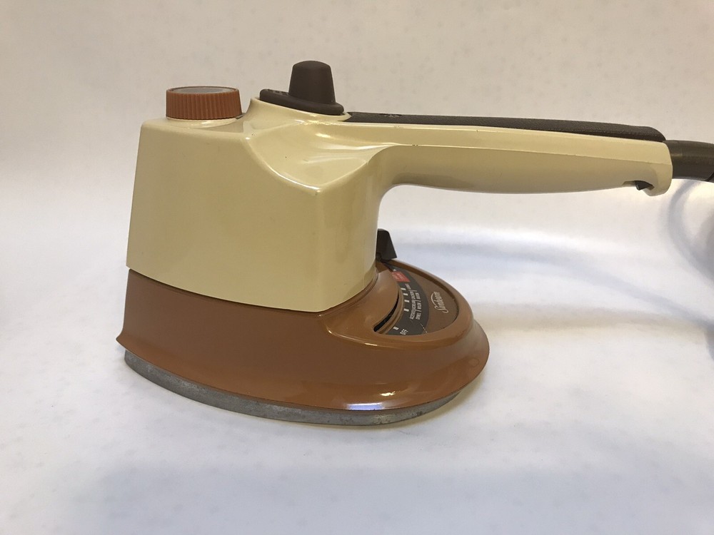 Sunbeam Iron Machine 1978 vintage Brown WORKS