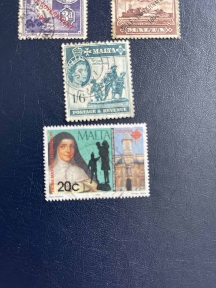 Malta 1938-1996 used 7 stamp,see photos