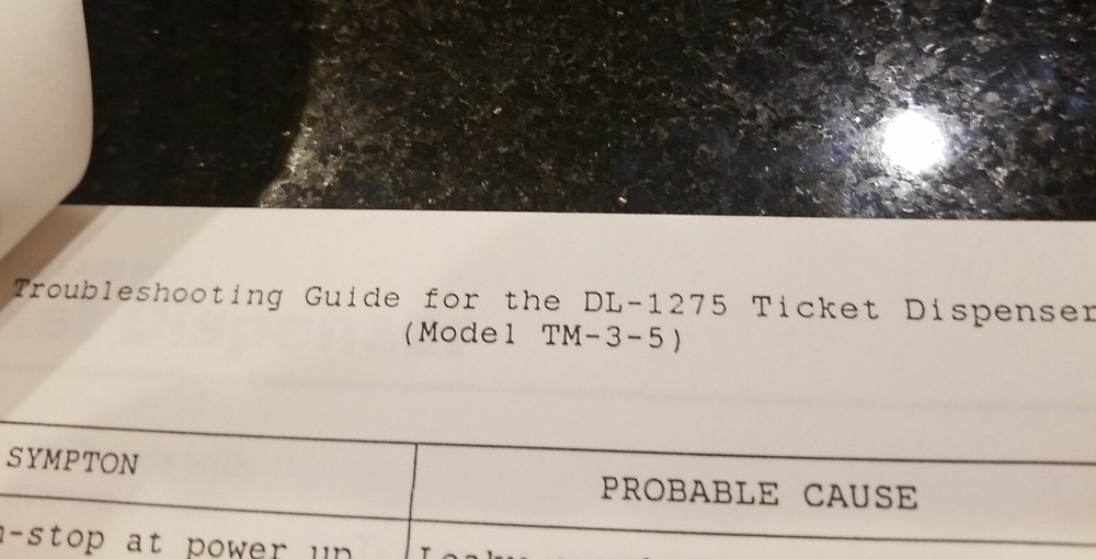 Deltronic ticket dispenser manual
