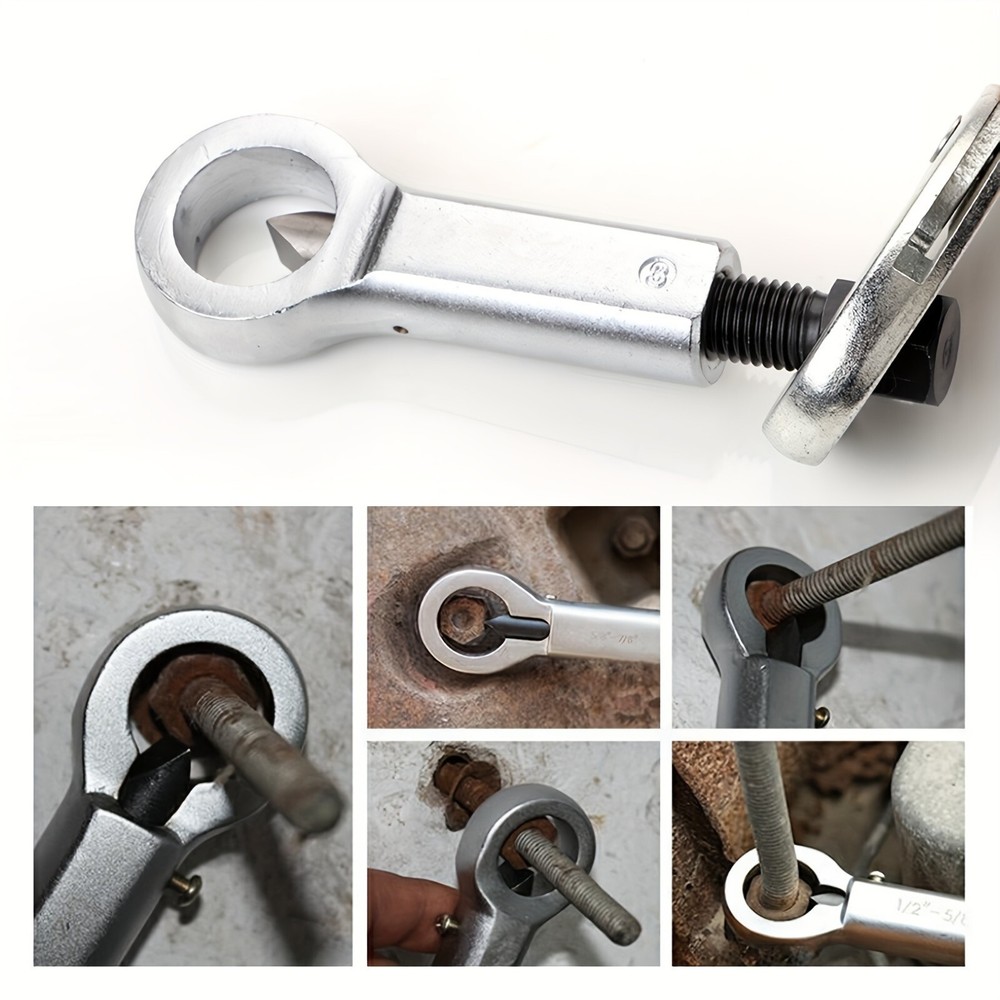 4PCS Nut Splitter Breaker 9-27mm Nut Remover Extractor Adjustable Cracker Hand