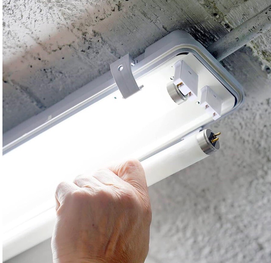 10pcs Fluorescent Light Holder Replacement Light Tube Base Lamp Socket