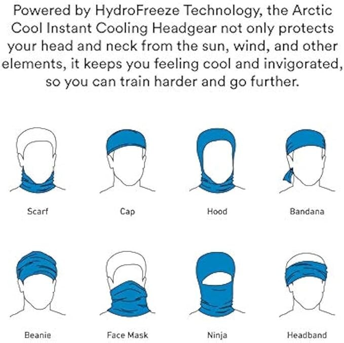 15 Total Face Covers - Arctic Cool Cooling Face Cover/Gaiter 3-pack