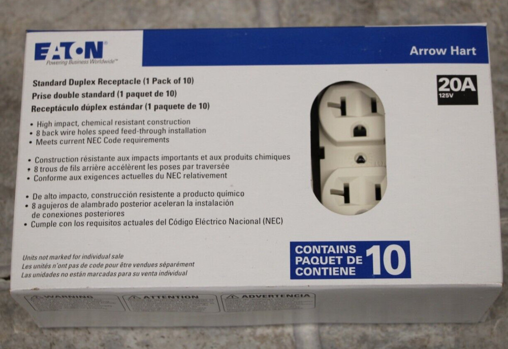 Eaton NSB BR20LA-10-LW Outlets 10BOX